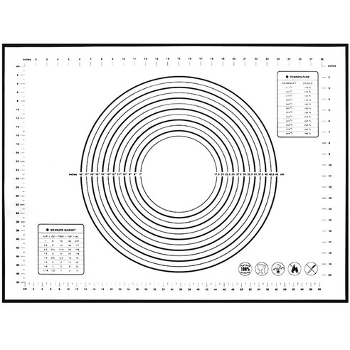 편안하고 넓은 베이킹 공간: 세븐프리 실리콘 반죽매트 초특대형 블랙