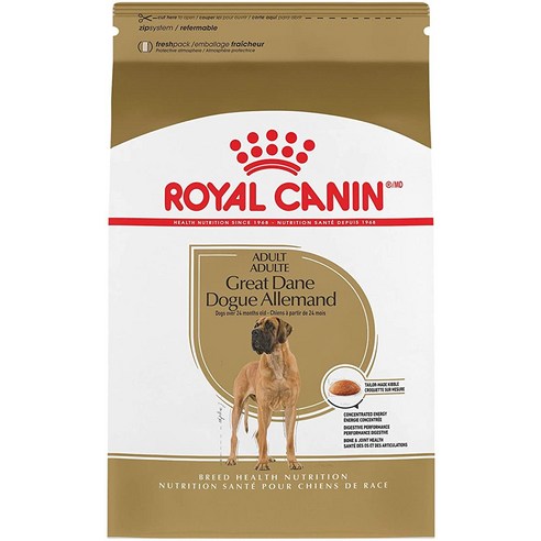 거대한 반려견을 위한 최고의 영양: Royal Canin 그레이트 데인 성인용 드라이 도그 푸드